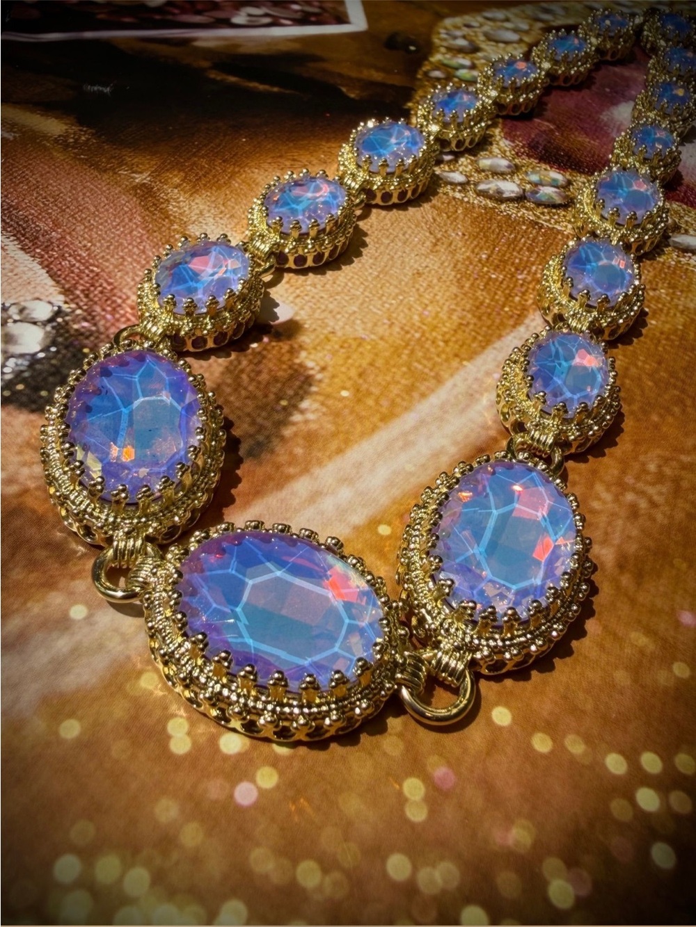 Feed Me Gems Purple Opal Princess Necklace